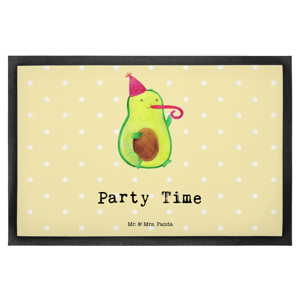Fußmatte Avocado Party Time  Türvorleger, Schmutzmatte, Fußabtreter, Matte, Schmutzfänger, Fußabstreifer, Schmutzfangmatte, Türmatte, Motivfußmatte,  Haustürmatte, Vorleger  Avocado, Veggie, Vegan, Gesund