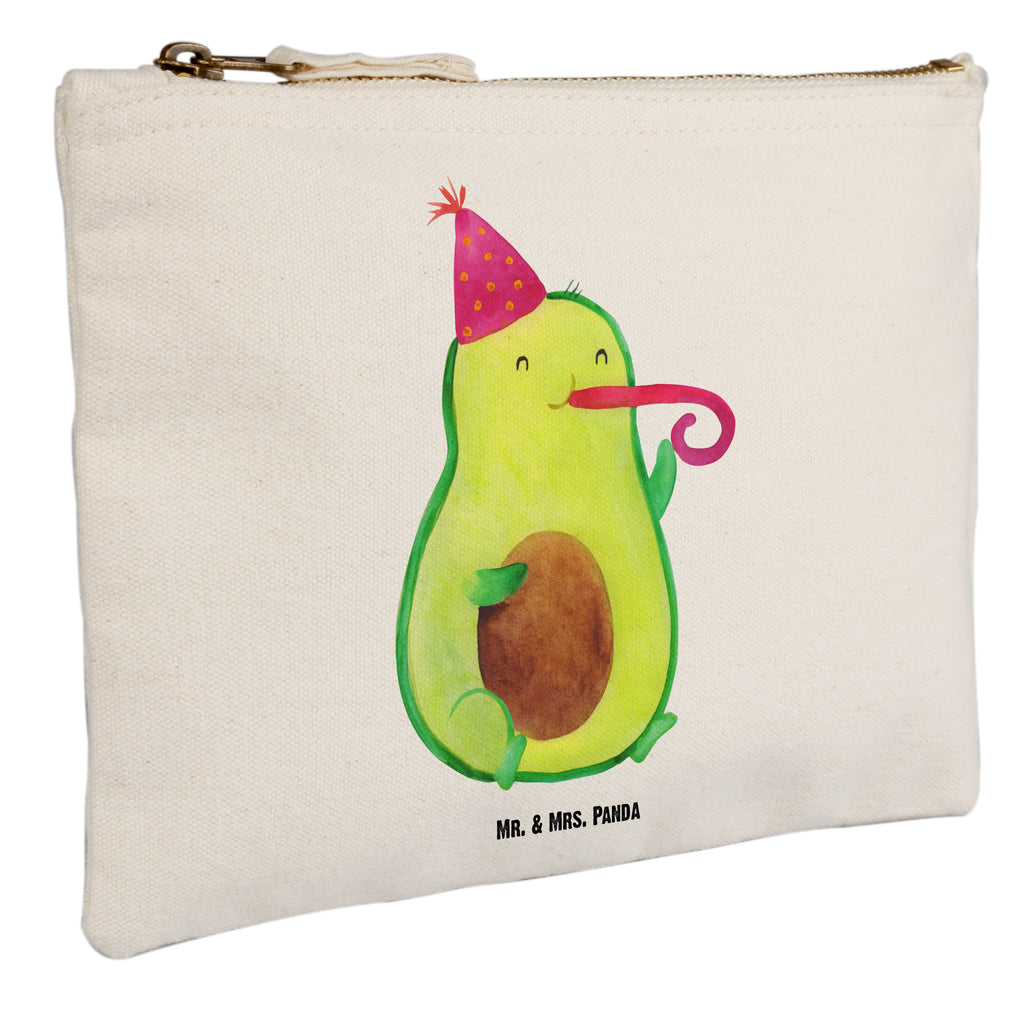 Schminktasche Avocado Party Time Schminktasche, Kosmetiktasche, Kosmetikbeutel, Stiftemäppchen, Etui, Federmappe, Makeup, XXL, Schminketui, Kosmetiketui, Schlamperetui, Avocado, Veggie, Vegan, Gesund