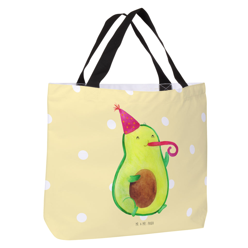 Shopper Avocado Party Time Beutel, Einkaufstasche, Tasche, Strandtasche, Einkaufsbeutel, Shopper, Schultasche, Freizeittasche, Tragebeutel, Schulbeutel, Alltagstasche, Avocado, Veggie, Vegan, Gesund