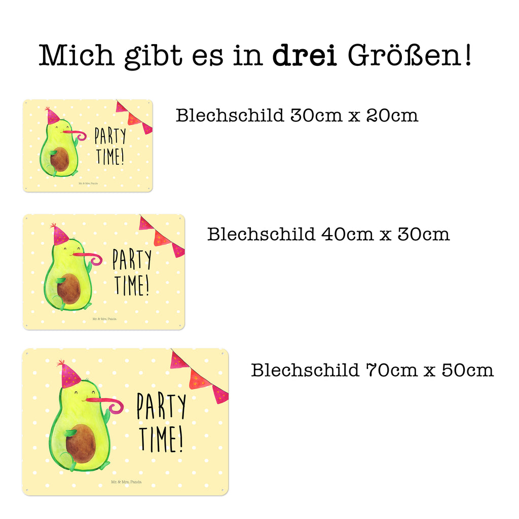 Blechschild Avocado Party Time  Blechschild, Metallschild, Geschenk Schild, Schild, Magnet-Metall-Schild, Deko Schild, Wandschild, Wand-Dekoration, Türschild, Wandschild, Metallschild  Avocado, Veggie, Vegan, Gesund