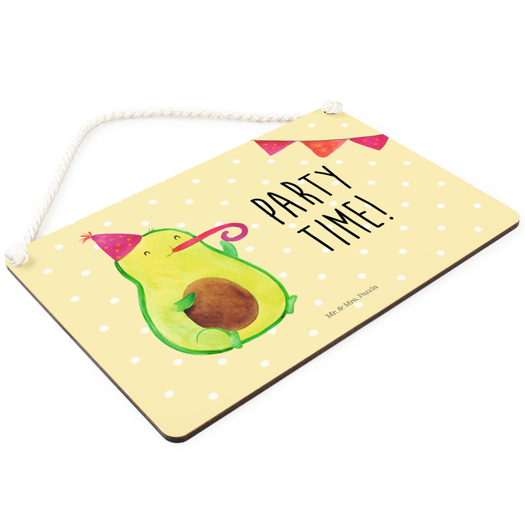 Deko Schild Avocado Party Time  Dekoschild, Deko Schild, Schild, Tür Schild, Türschild, Holzschild, Wandschild, Wanddeko  Avocado, Veggie, Vegan, Gesund