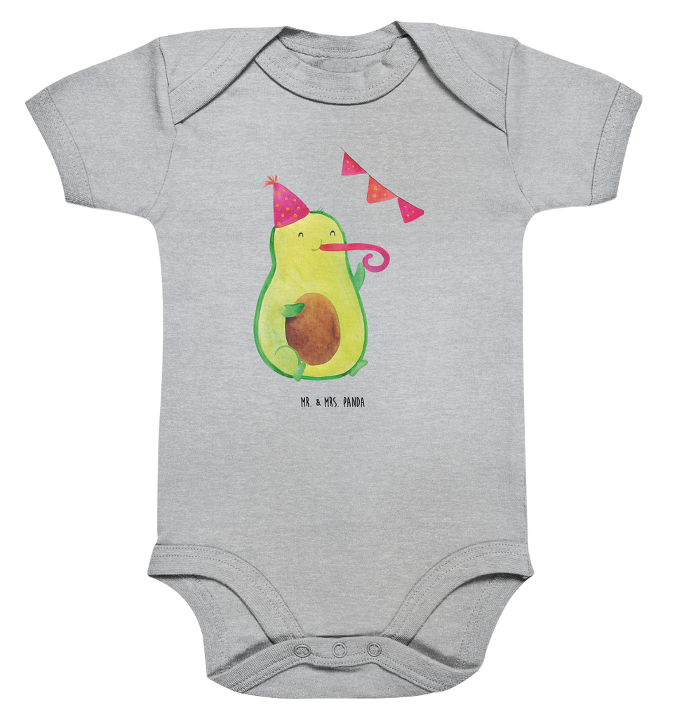 Organic Baby Body Avocado Party Time Babykleidung, Babystrampler, Strampler, Wickelbody, Baby Erstausstattung, Junge, Mädchen, Avocado, Veggie, Vegan, Gesund