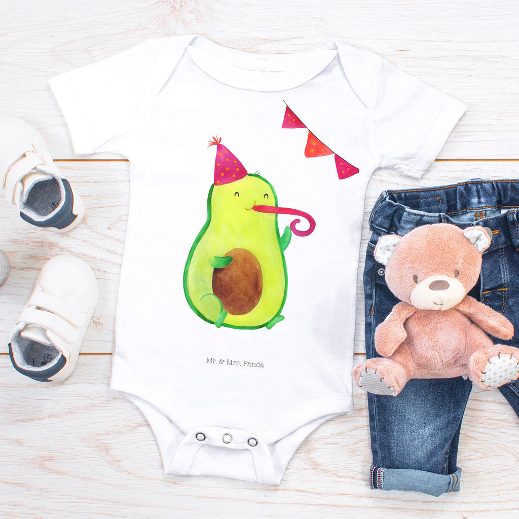 Organic Baby Body Avocado Party Time Babykleidung, Babystrampler, Strampler, Wickelbody, Baby Erstausstattung, Junge, Mädchen, Avocado, Veggie, Vegan, Gesund