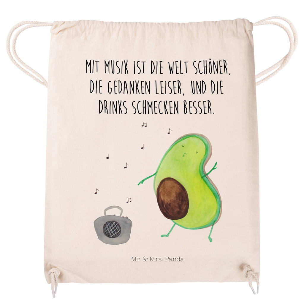 Sportbeutel Avocado tanzt Turnbeutel, Beutel, Sporttasche, Tasche, Stoffbeutel, Avocado, Veggie, Vegan, Gesund