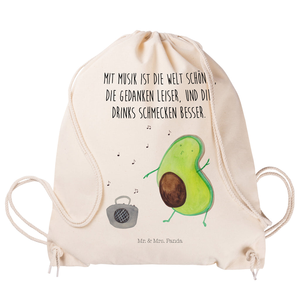Sportbeutel Avocado tanzt Turnbeutel, Beutel, Sporttasche, Tasche, Stoffbeutel, Avocado, Veggie, Vegan, Gesund