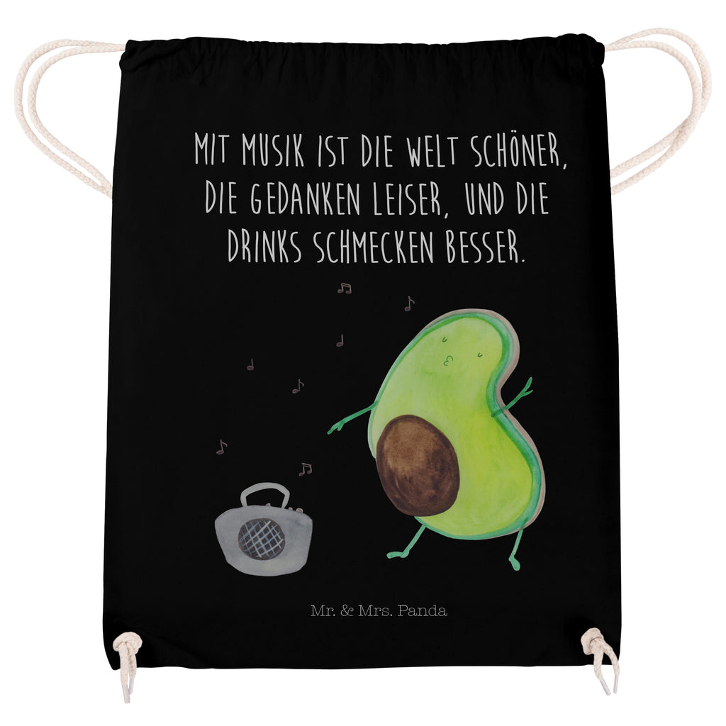 Sportbeutel Avocado tanzt Turnbeutel, Beutel, Sporttasche, Tasche, Stoffbeutel, Avocado, Veggie, Vegan, Gesund