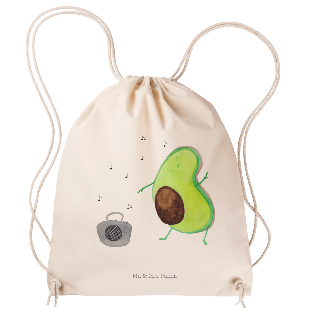 Sportbeutel Avocado tanzt Turnbeutel, Beutel, Sporttasche, Tasche, Stoffbeutel, Avocado, Veggie, Vegan, Gesund