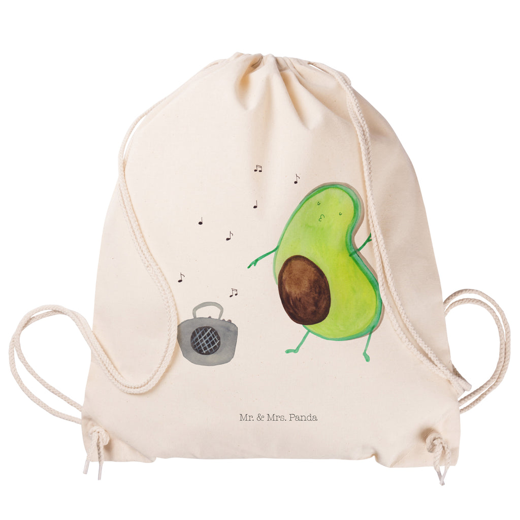 Sportbeutel Avocado tanzt Turnbeutel, Beutel, Sporttasche, Tasche, Stoffbeutel, Avocado, Veggie, Vegan, Gesund