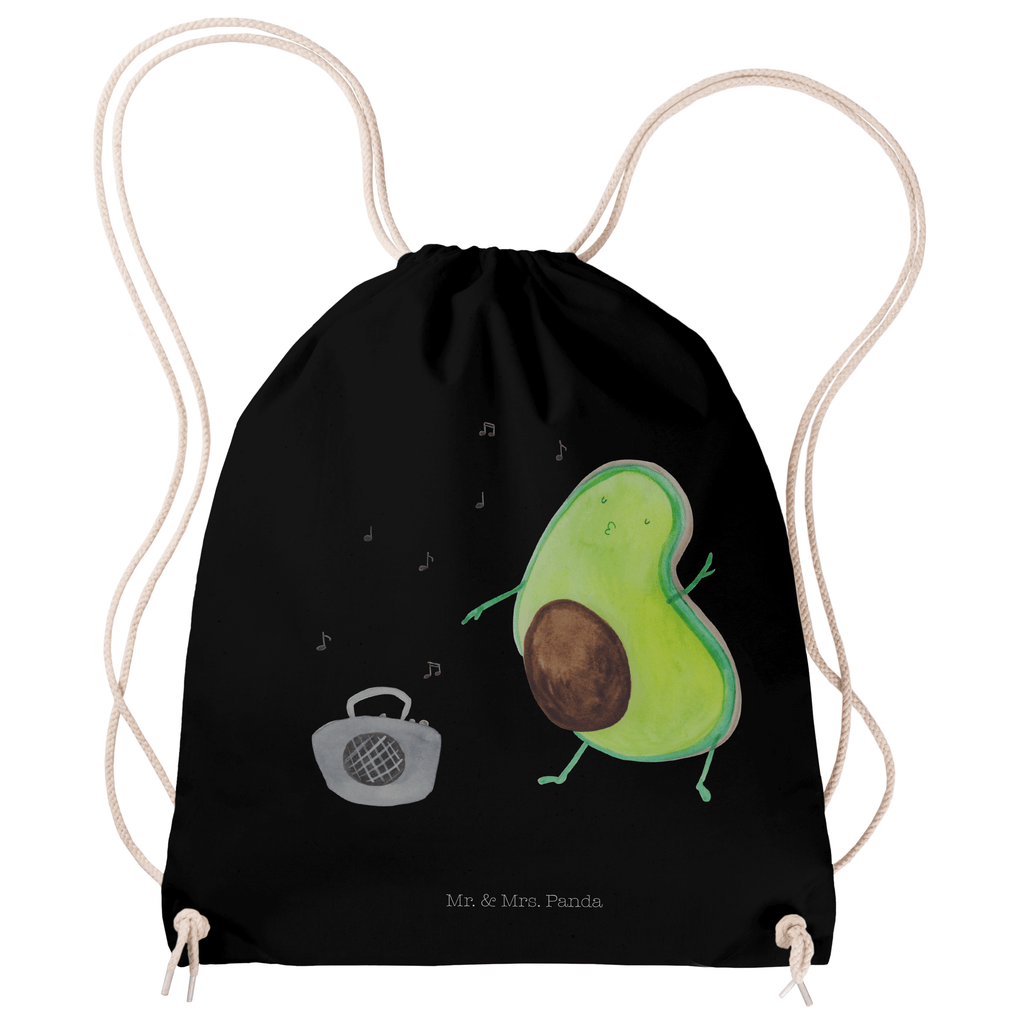 Sportbeutel Avocado tanzt Turnbeutel, Beutel, Sporttasche, Tasche, Stoffbeutel, Avocado, Veggie, Vegan, Gesund