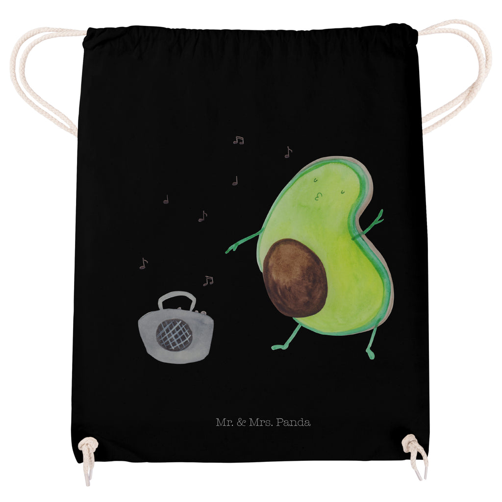 Sportbeutel Avocado tanzt Turnbeutel, Beutel, Sporttasche, Tasche, Stoffbeutel, Avocado, Veggie, Vegan, Gesund