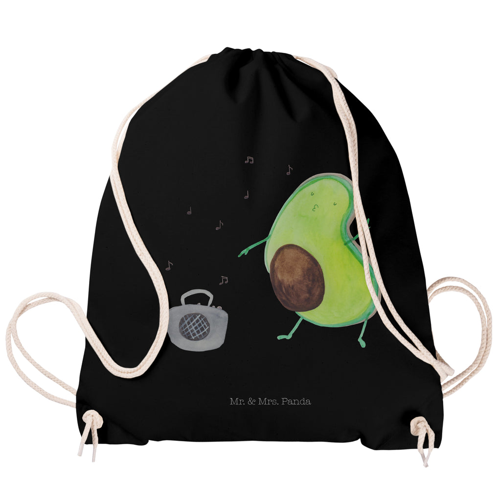 Sportbeutel Avocado tanzt Turnbeutel, Beutel, Sporttasche, Tasche, Stoffbeutel, Avocado, Veggie, Vegan, Gesund