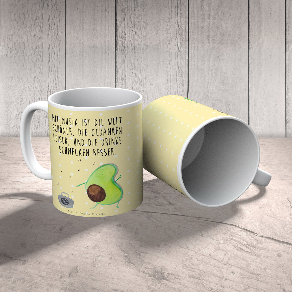 Tasse Avocado tanzt  Becher, Kaffeetasse, Kaffeebecher, Tee, Frühstück, Büro  Avocado, Veggie, Vegan, Gesund