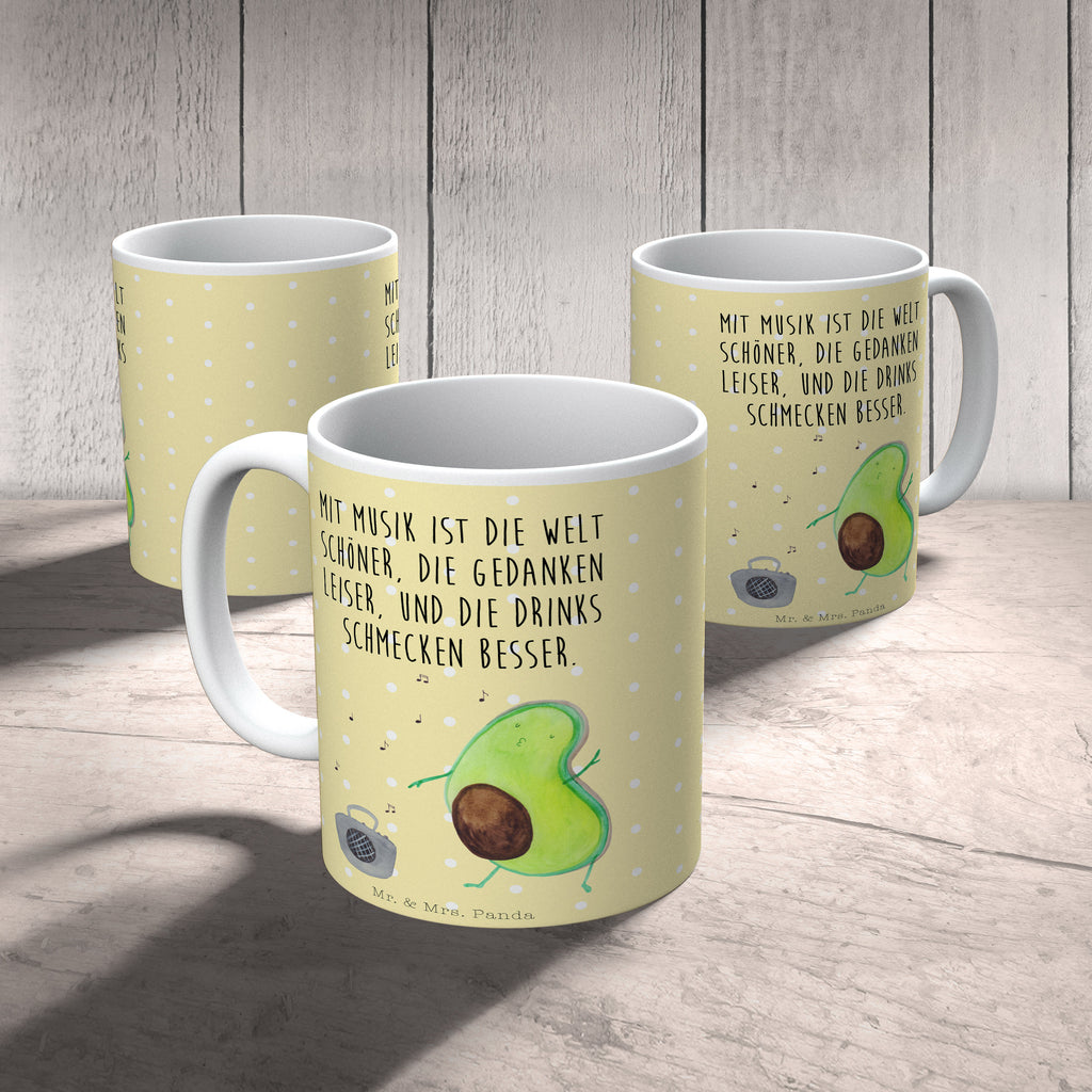 Tasse Avocado tanzt  Becher, Kaffeetasse, Kaffeebecher, Tee, Frühstück, Büro  Avocado, Veggie, Vegan, Gesund