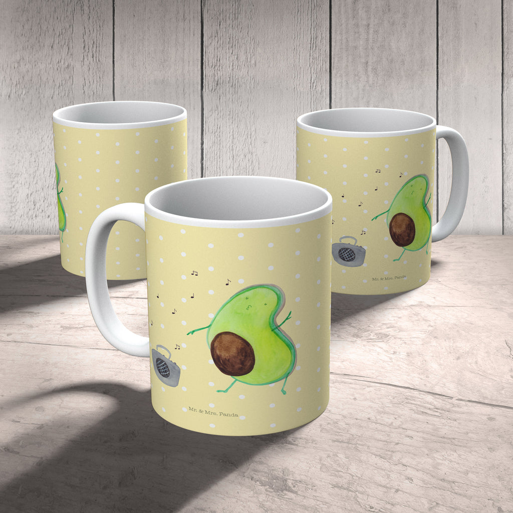 Tasse Avocado tanzt  Becher, Kaffeetasse, Kaffeebecher, Tee, Frühstück, Büro  Avocado, Veggie, Vegan, Gesund