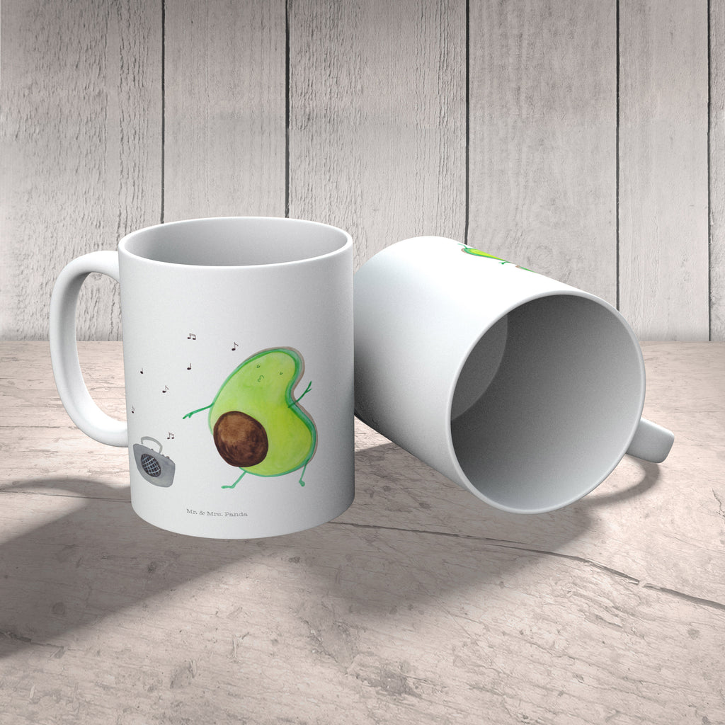 Tasse Avocado tanzt  Becher, Kaffeetasse, Kaffeebecher, Tee, Frühstück, Büro  Avocado, Veggie, Vegan, Gesund