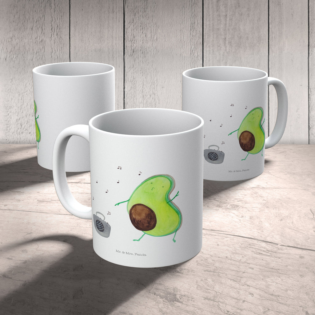 Tasse Avocado tanzt  Becher, Kaffeetasse, Kaffeebecher, Tee, Frühstück, Büro  Avocado, Veggie, Vegan, Gesund