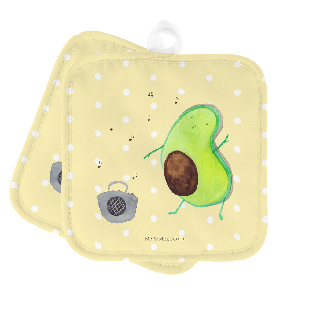 2er Set Topflappen  Avocado tanzt Topflappen, Topfuntersetzer, Ofenhandschuh, Topflappen Set, Topflappen lustig, Topflappen mit Spruch, Avocado, Veggie, Vegan, Gesund