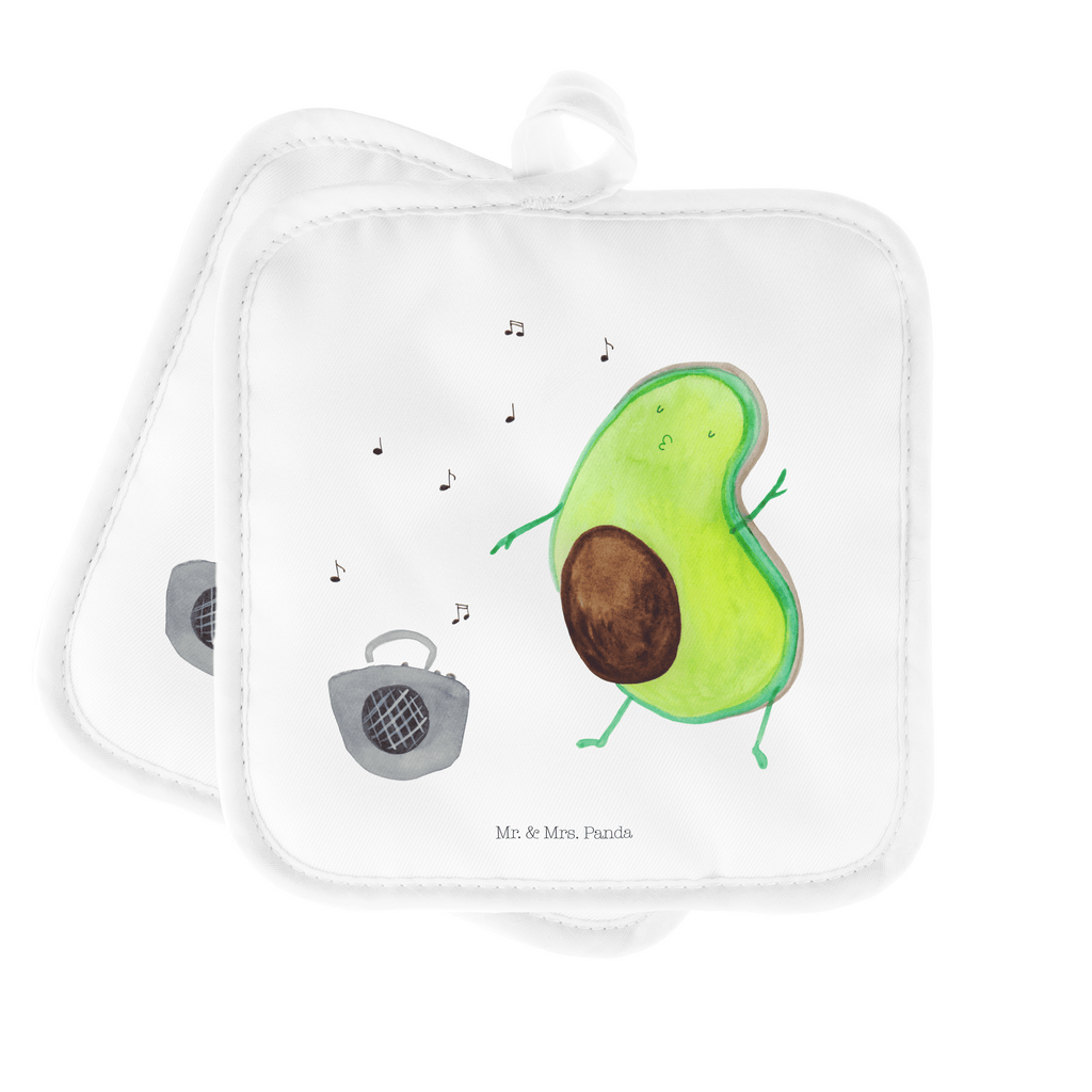 2er Set Topflappen  Avocado tanzt Topflappen, Topfuntersetzer, Ofenhandschuh, Topflappen Set, Topflappen lustig, Topflappen mit Spruch, Avocado, Veggie, Vegan, Gesund