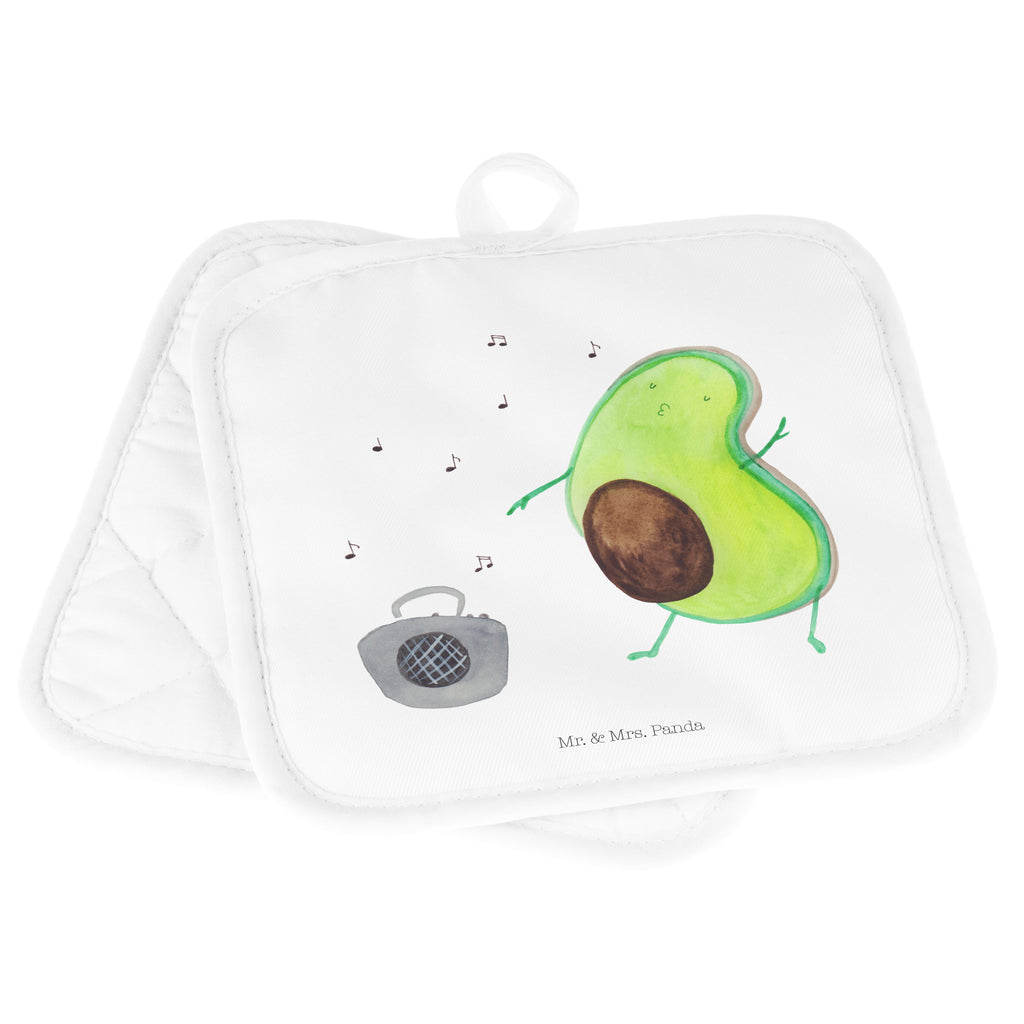 2er Set Topflappen  Avocado tanzt Topflappen, Topfuntersetzer, Ofenhandschuh, Topflappen Set, Topflappen lustig, Topflappen mit Spruch, Avocado, Veggie, Vegan, Gesund