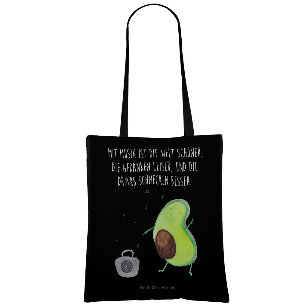 Tragetasche Avocado tanzt Beuteltasche, Beutel, Einkaufstasche, Jutebeutel, Stoffbeutel, Avocado, Veggie, Vegan, Gesund