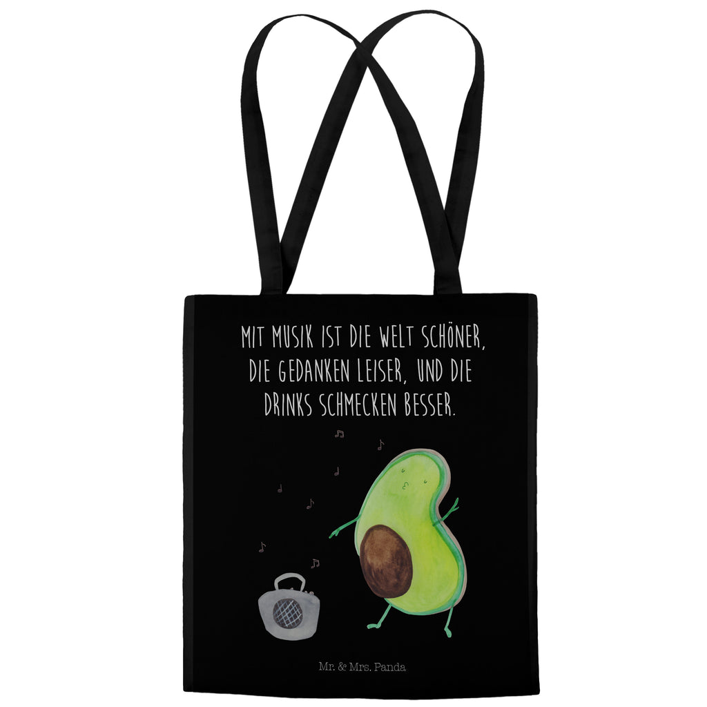 Tragetasche Avocado tanzt Beuteltasche, Beutel, Einkaufstasche, Jutebeutel, Stoffbeutel, Avocado, Veggie, Vegan, Gesund