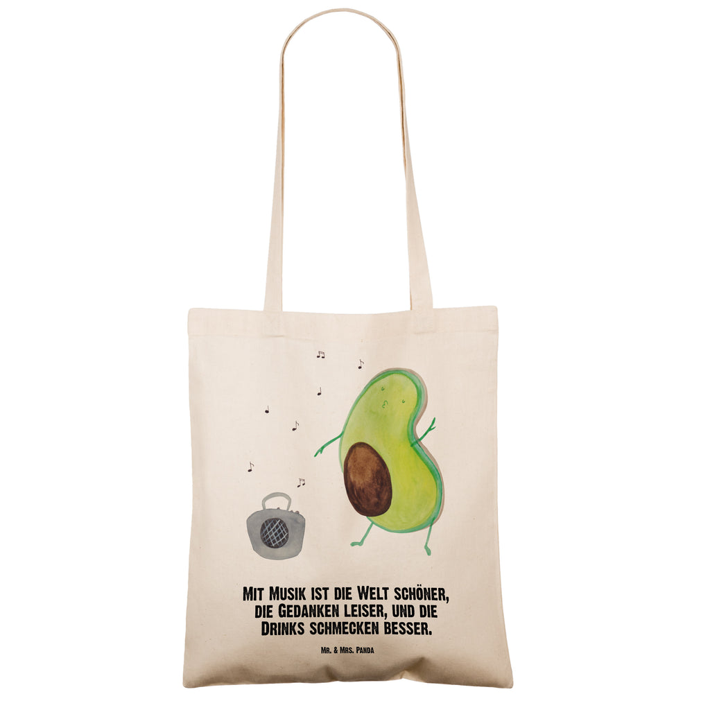 Tragetasche Avocado tanzt Beuteltasche, Beutel, Einkaufstasche, Jutebeutel, Stoffbeutel, Avocado, Veggie, Vegan, Gesund