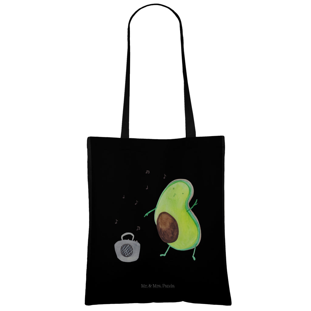 Tragetasche Avocado tanzt Beuteltasche, Beutel, Einkaufstasche, Jutebeutel, Stoffbeutel, Avocado, Veggie, Vegan, Gesund
