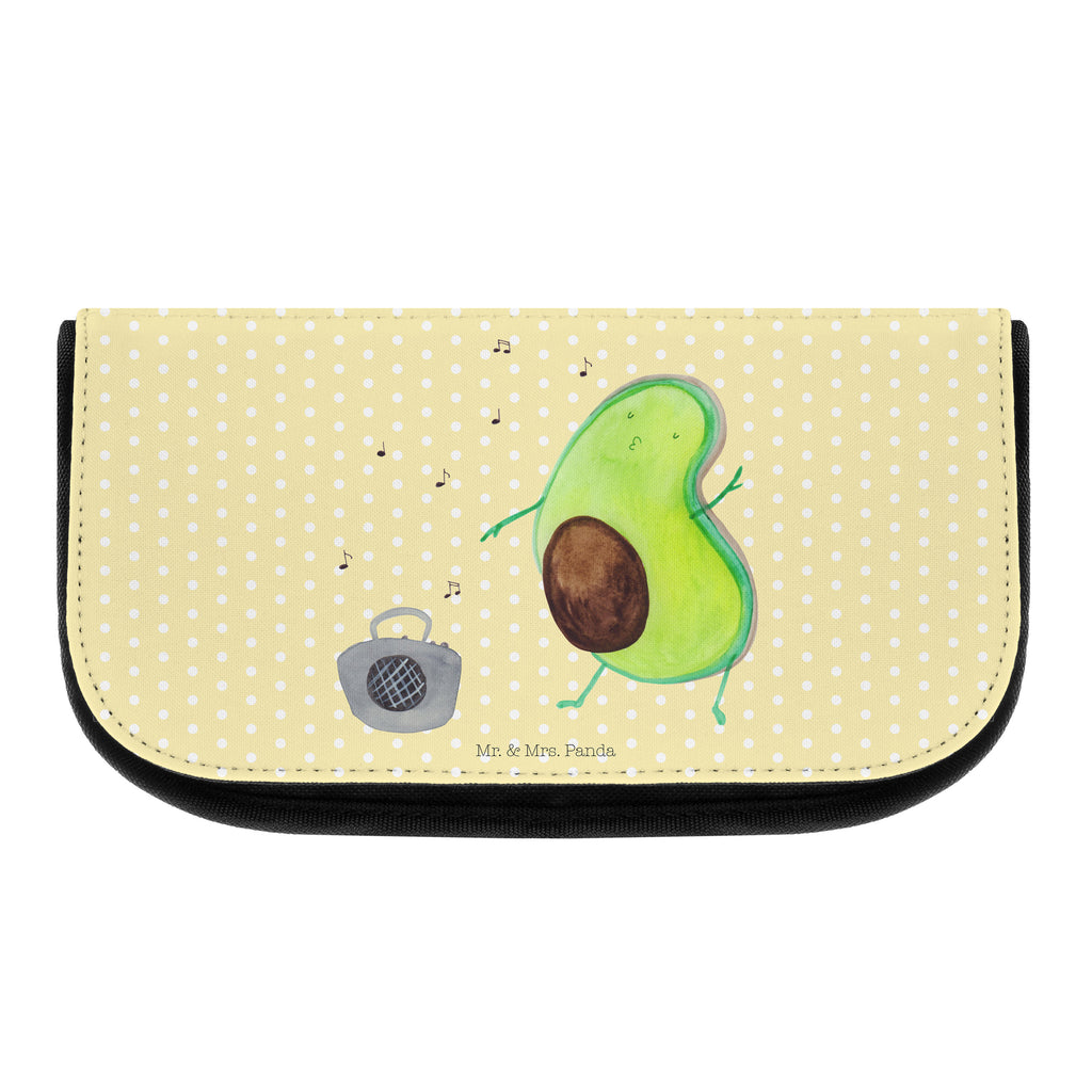 Kosmetiktasche Avocado tanzt Kosmetikbeutel, Kulturtasche, Kulturbeutel, Schminktasche, Make-Up Tasche, Avocado, Veggie, Vegan, Gesund