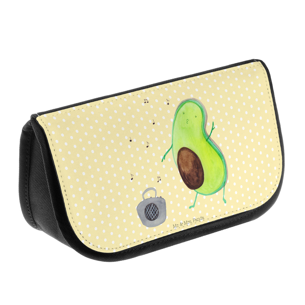 Kosmetiktasche Avocado tanzt Kosmetikbeutel, Kulturtasche, Kulturbeutel, Schminktasche, Make-Up Tasche, Avocado, Veggie, Vegan, Gesund