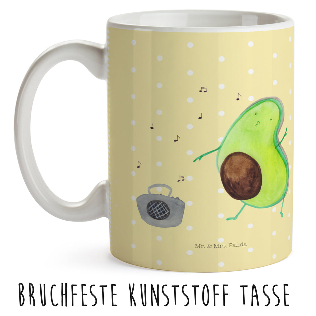 Kindertasse Avocado tanzt Kunststoff Tasse, Kindergarten, Tasse, Trinkbecher, Camping Becher, Kaffeetasse, Kunststoffbecher, Kindergartenbecher, Outdoorgeschirr, Kunststoffgeschirr, Reisebecher, Reisetasse, Kinderbecher, Avocado, Veggie, Vegan, Gesund