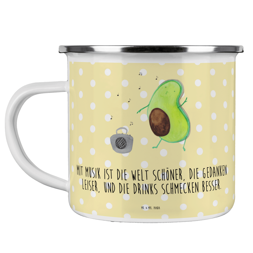 Camping Emaille Tasse Avocado tanzt Campingtasse, Trinkbecher, Metalltasse, Outdoor Tasse, Emaille Trinkbecher, Blechtasse Outdoor, Emaille Campingbecher, Edelstahl Trinkbecher, Metalltasse für Camping, Kaffee Blechtasse, Camping Tasse Metall, Avocado, Veggie, Vegan, Gesund