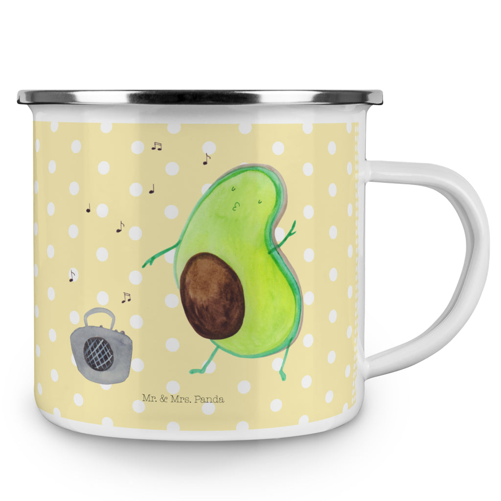 Camping Emaille Tasse Avocado tanzt Campingtasse, Trinkbecher, Metalltasse, Outdoor Tasse, Emaille Trinkbecher, Blechtasse Outdoor, Emaille Campingbecher, Edelstahl Trinkbecher, Metalltasse für Camping, Kaffee Blechtasse, Camping Tasse Metall, Avocado, Veggie, Vegan, Gesund