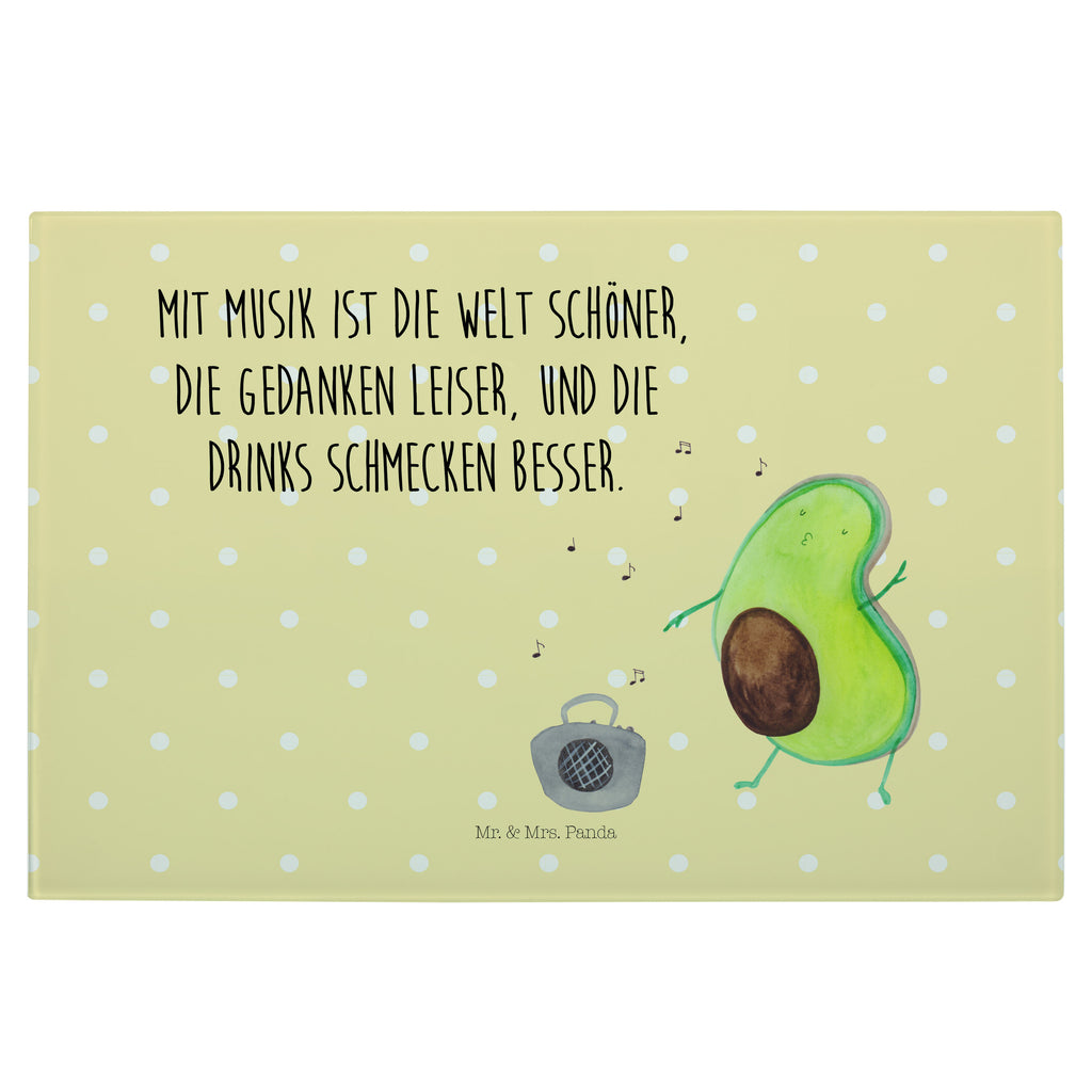 Medium Glas Schneidbrett Avocado tanzt Glasschneidebrett, Schneidebrett, Avocado, Veggie, Vegan, Gesund