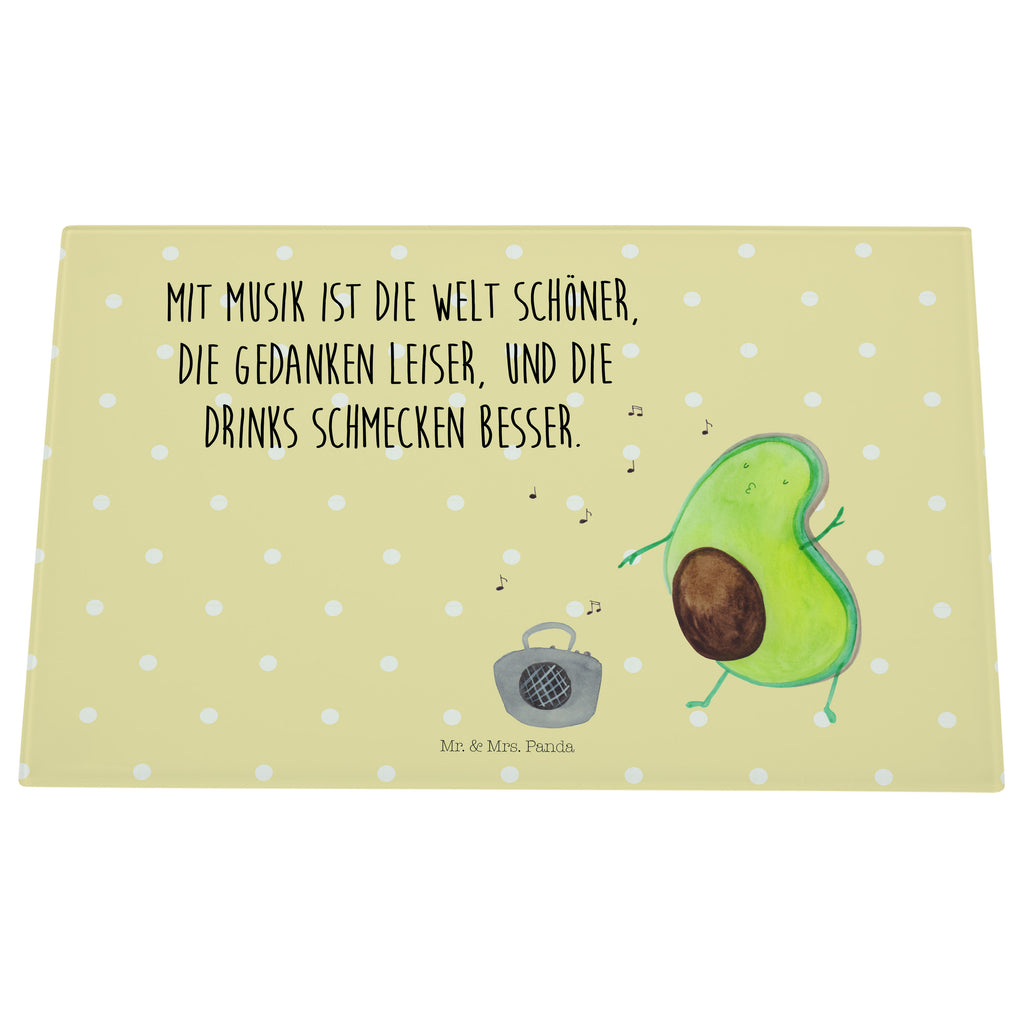 Medium Glas Schneidbrett Avocado tanzt Glasschneidebrett, Schneidebrett, Avocado, Veggie, Vegan, Gesund
