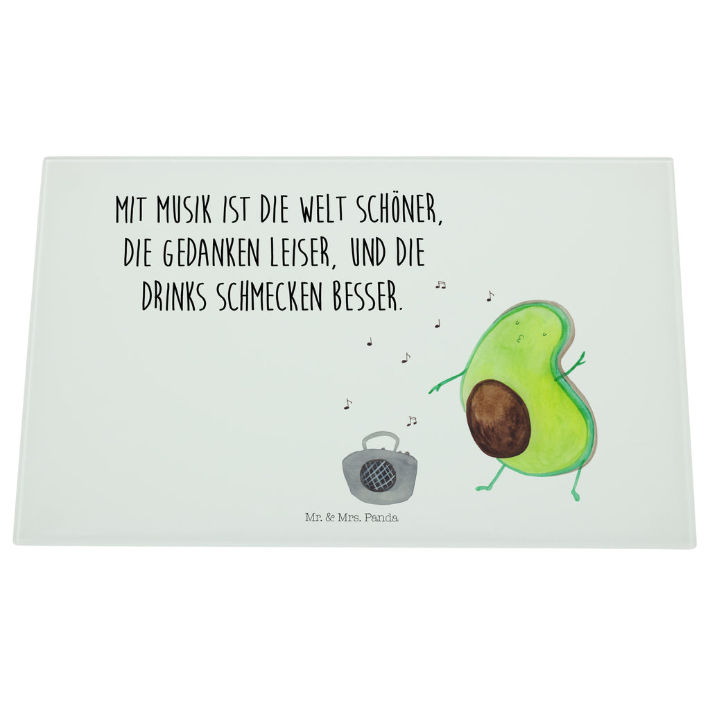 Medium Glas Schneidbrett Avocado tanzt Glasschneidebrett, Schneidebrett, Avocado, Veggie, Vegan, Gesund