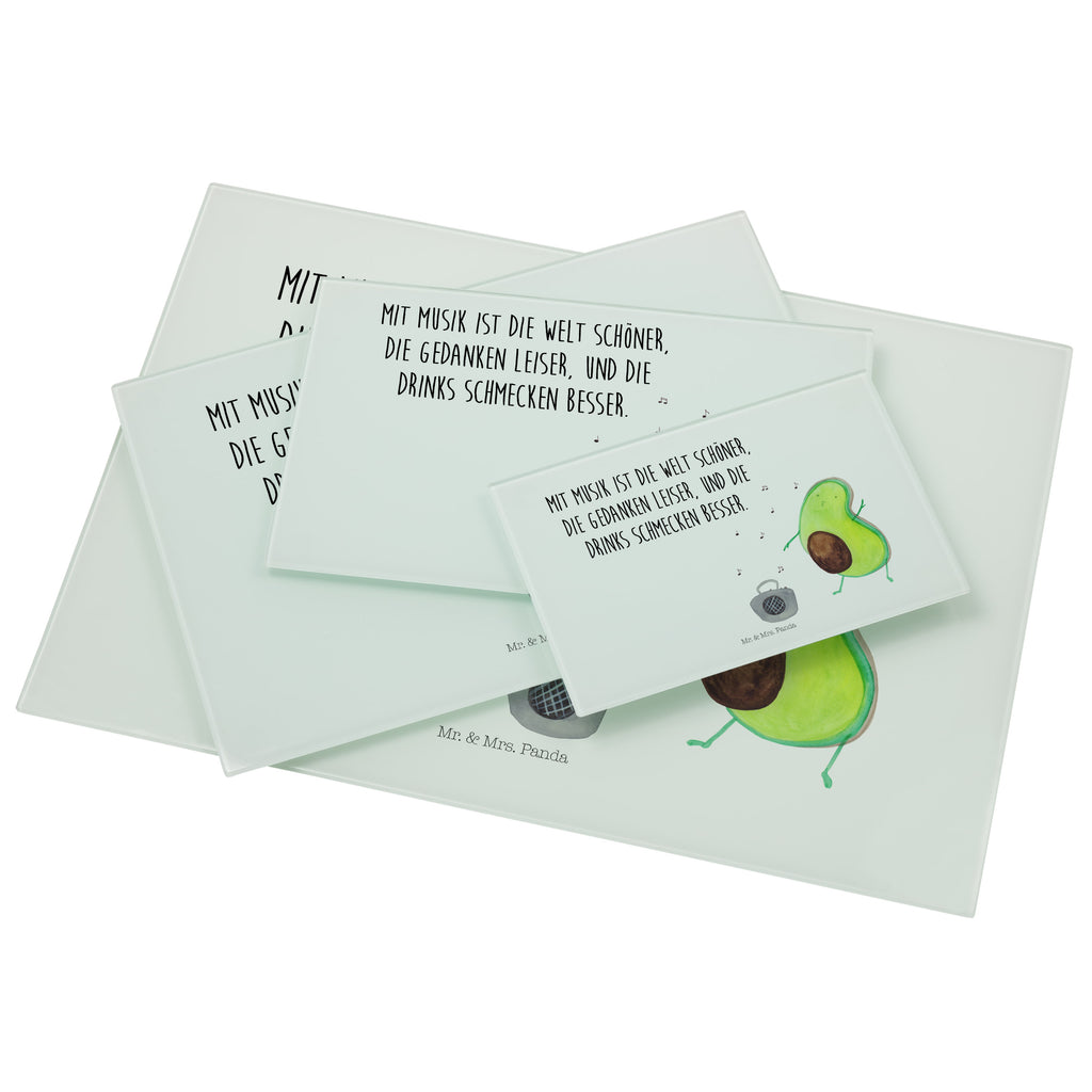 Medium Glas Schneidbrett Avocado tanzt Glasschneidebrett, Schneidebrett, Avocado, Veggie, Vegan, Gesund