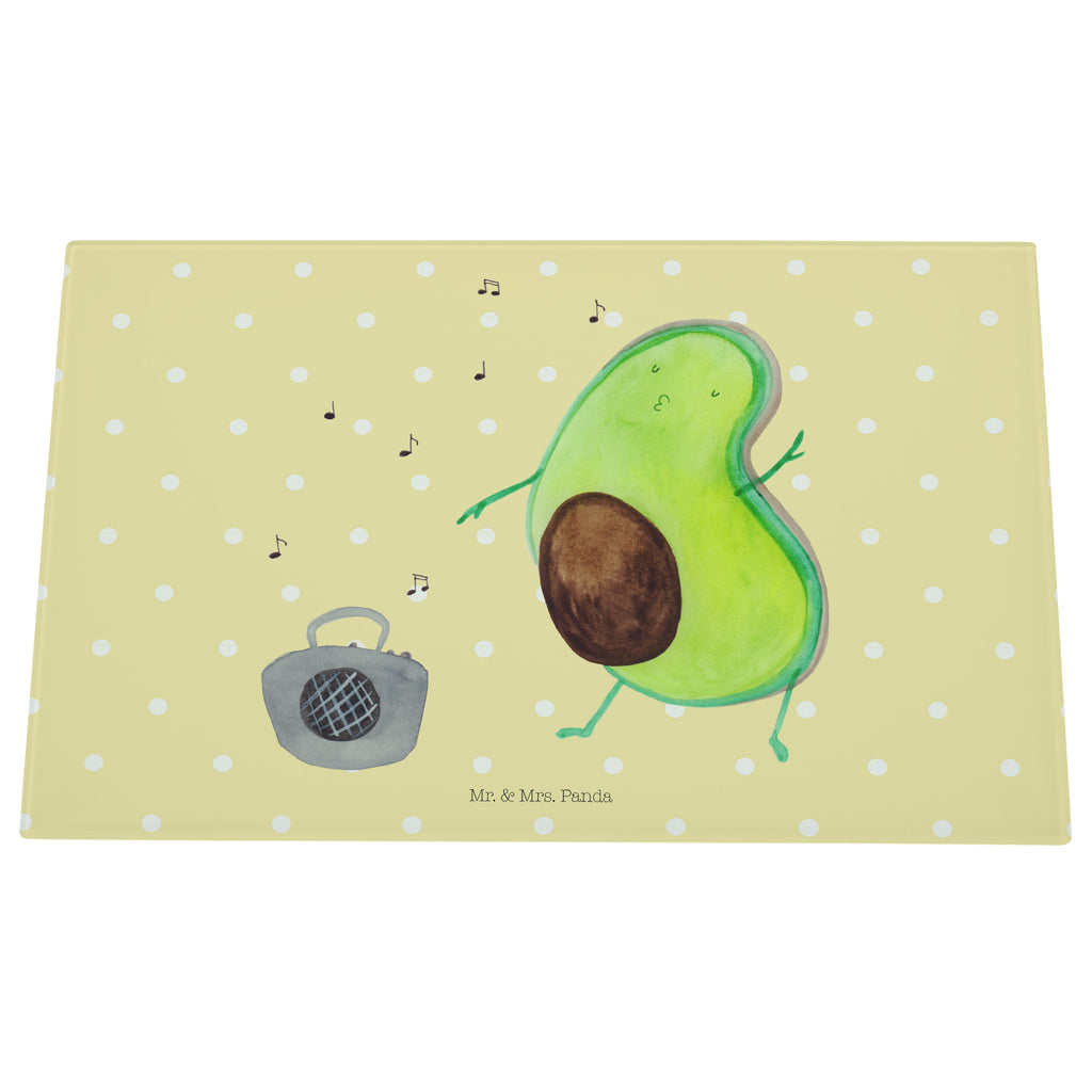 Medium Glas Schneidbrett Avocado tanzt Glasschneidebrett, Schneidebrett, Avocado, Veggie, Vegan, Gesund