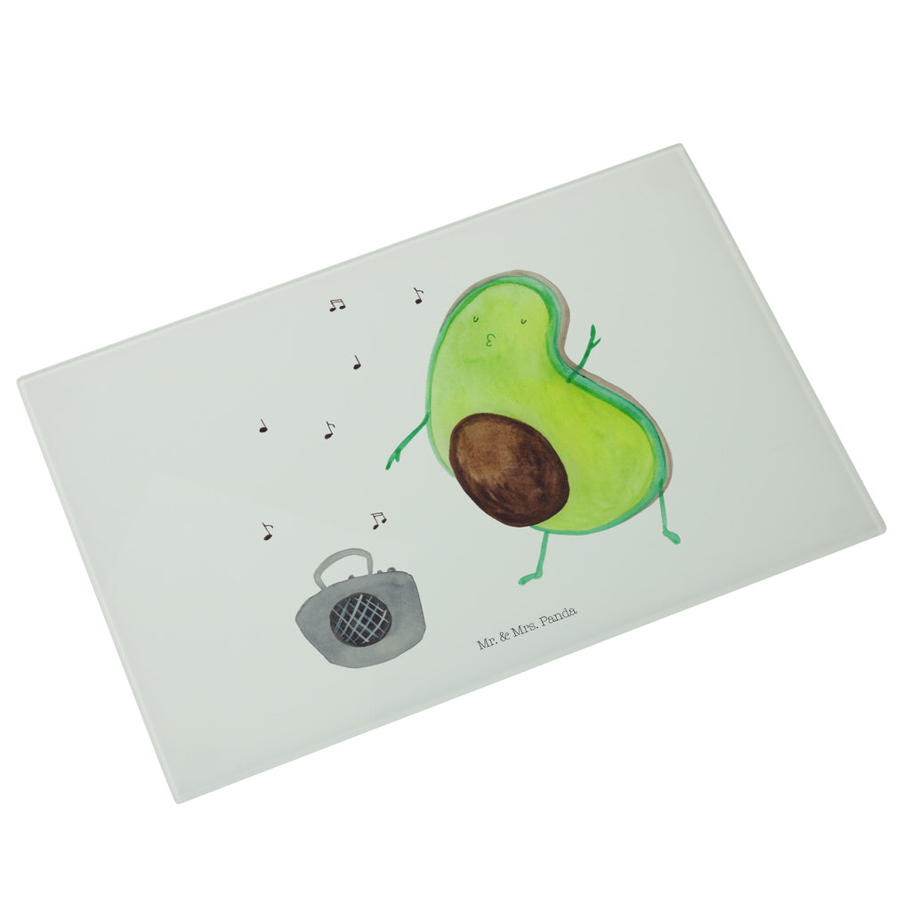 Medium Glas Schneidbrett Avocado tanzt Glasschneidebrett, Schneidebrett, Avocado, Veggie, Vegan, Gesund
