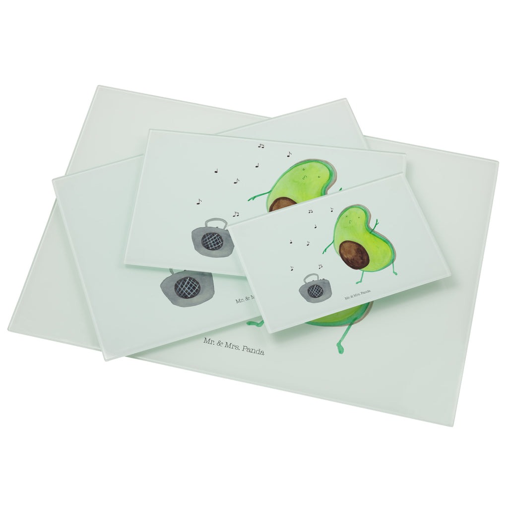 Medium Glas Schneidbrett Avocado tanzt Glasschneidebrett, Schneidebrett, Avocado, Veggie, Vegan, Gesund