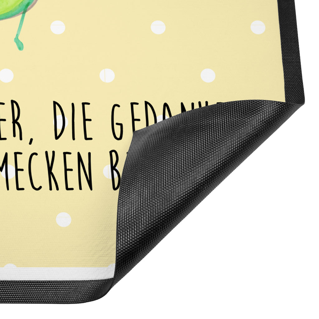 Fußmatte Avocado tanzt Türvorleger, Schmutzmatte, Fußabtreter, Matte, Schmutzfänger, Fußabstreifer, Schmutzfangmatte, Türmatte, Motivfußmatte, Haustürmatte, Vorleger, Avocado, Veggie, Vegan, Gesund
