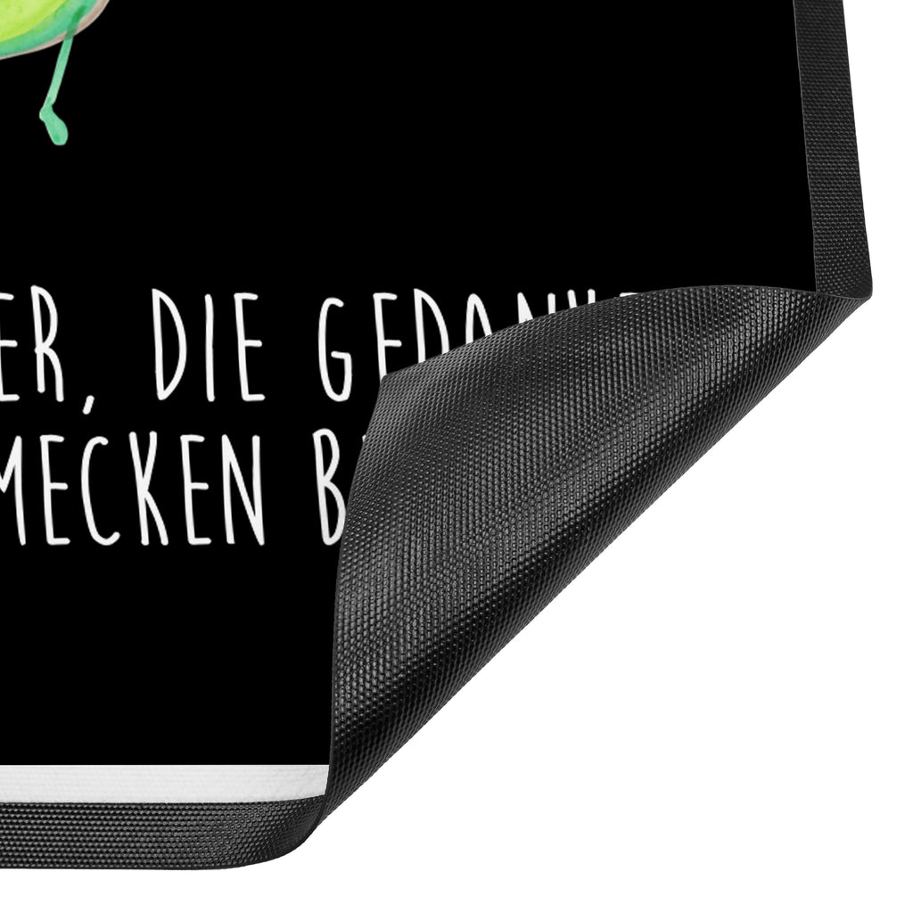 Fußmatte Avocado tanzt Türvorleger, Schmutzmatte, Fußabtreter, Matte, Schmutzfänger, Fußabstreifer, Schmutzfangmatte, Türmatte, Motivfußmatte, Haustürmatte, Vorleger, Avocado, Veggie, Vegan, Gesund