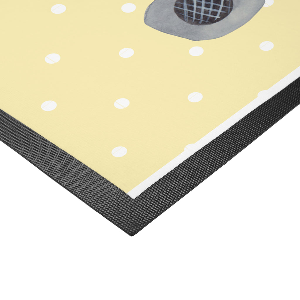 Fußmatte Avocado tanzt Türvorleger, Schmutzmatte, Fußabtreter, Matte, Schmutzfänger, Fußabstreifer, Schmutzfangmatte, Türmatte, Motivfußmatte, Haustürmatte, Vorleger, Avocado, Veggie, Vegan, Gesund