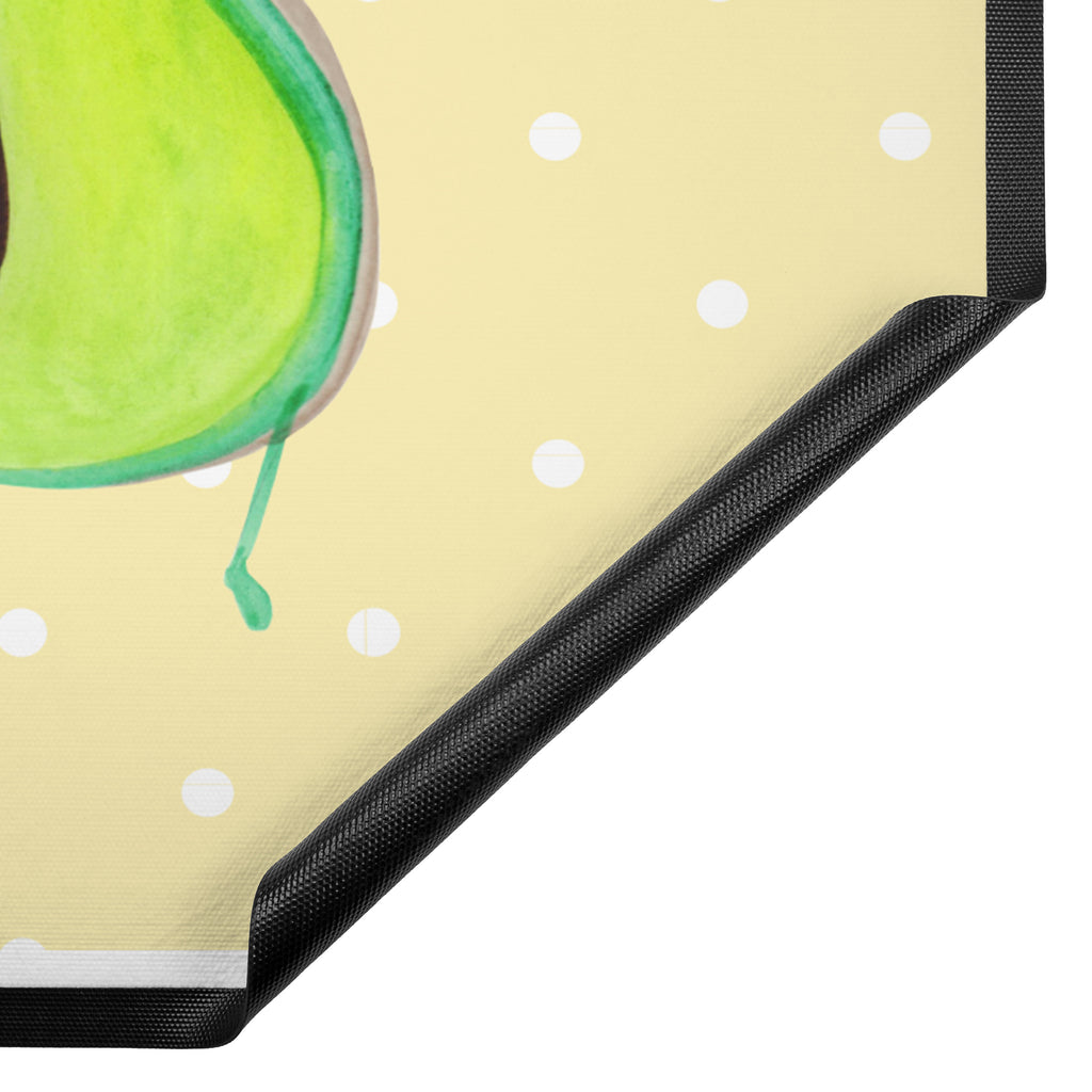 Fußmatte Avocado tanzt Türvorleger, Schmutzmatte, Fußabtreter, Matte, Schmutzfänger, Fußabstreifer, Schmutzfangmatte, Türmatte, Motivfußmatte, Haustürmatte, Vorleger, Avocado, Veggie, Vegan, Gesund
