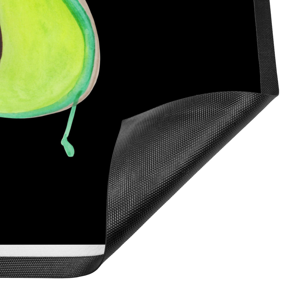 Fußmatte Avocado tanzt Türvorleger, Schmutzmatte, Fußabtreter, Matte, Schmutzfänger, Fußabstreifer, Schmutzfangmatte, Türmatte, Motivfußmatte, Haustürmatte, Vorleger, Avocado, Veggie, Vegan, Gesund