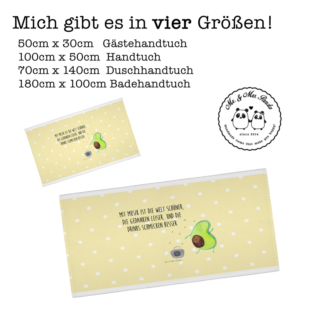 50 x 100 Handtuch Avocado tanzt Handtuch, Badehandtuch, Badezimmer, Handtücher, groß, Kinder, Baby, Avocado, Veggie, Vegan, Gesund
