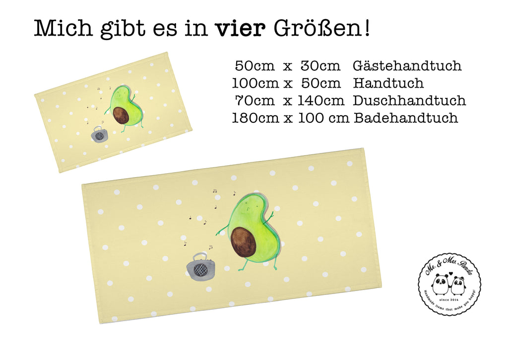 50 x 100 Handtuch Avocado tanzt Handtuch, Badehandtuch, Badezimmer, Handtücher, groß, Kinder, Baby, Avocado, Veggie, Vegan, Gesund