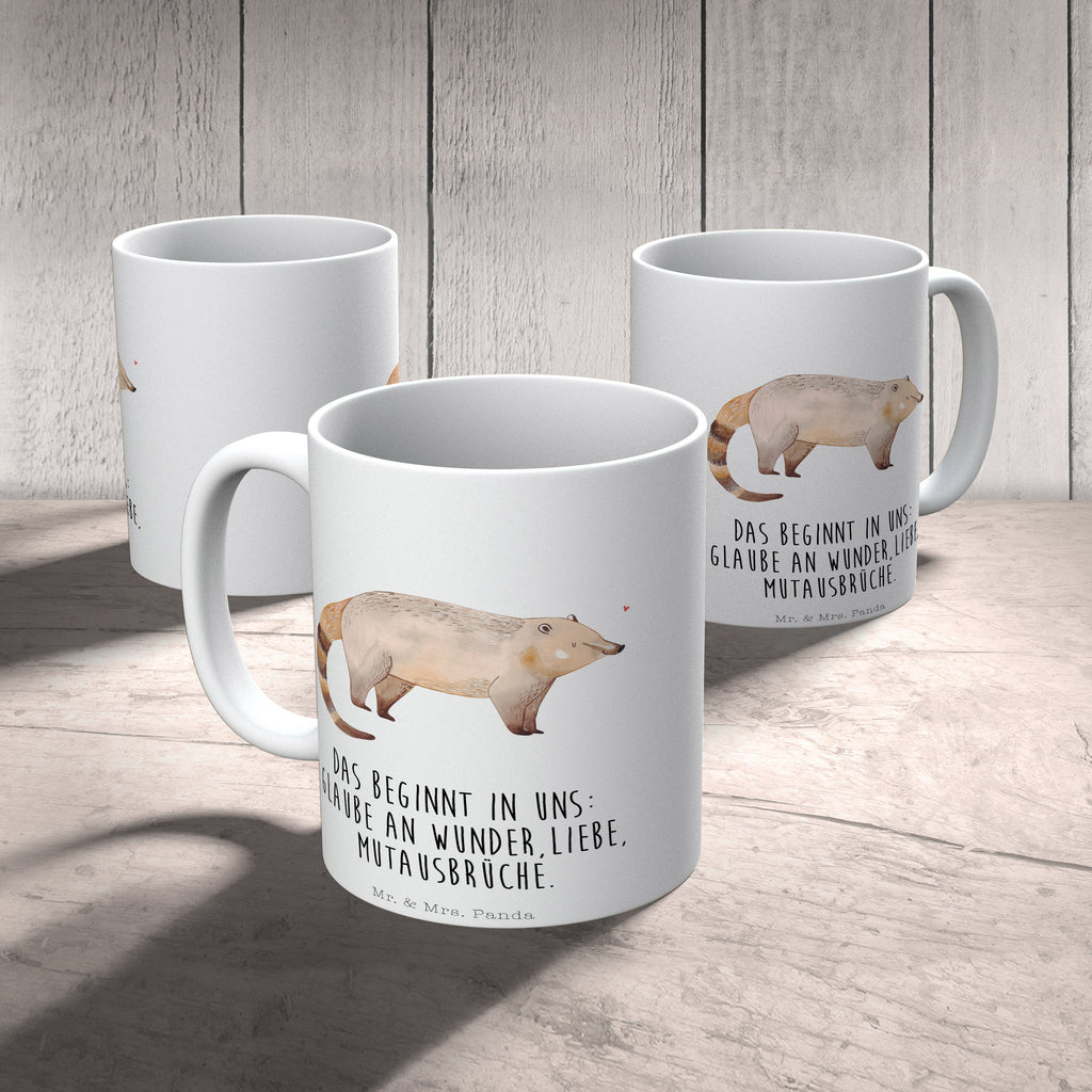 Tasse Nasenbaer Nasenbär, Nasenbären, Rüsselbär, Bär, Becher, Kaffeetasse, Kaffeebecher, Tee, Frühstück, Büro  süße Tiermotive, gute Laune, lustige Sprüche, Tiere
