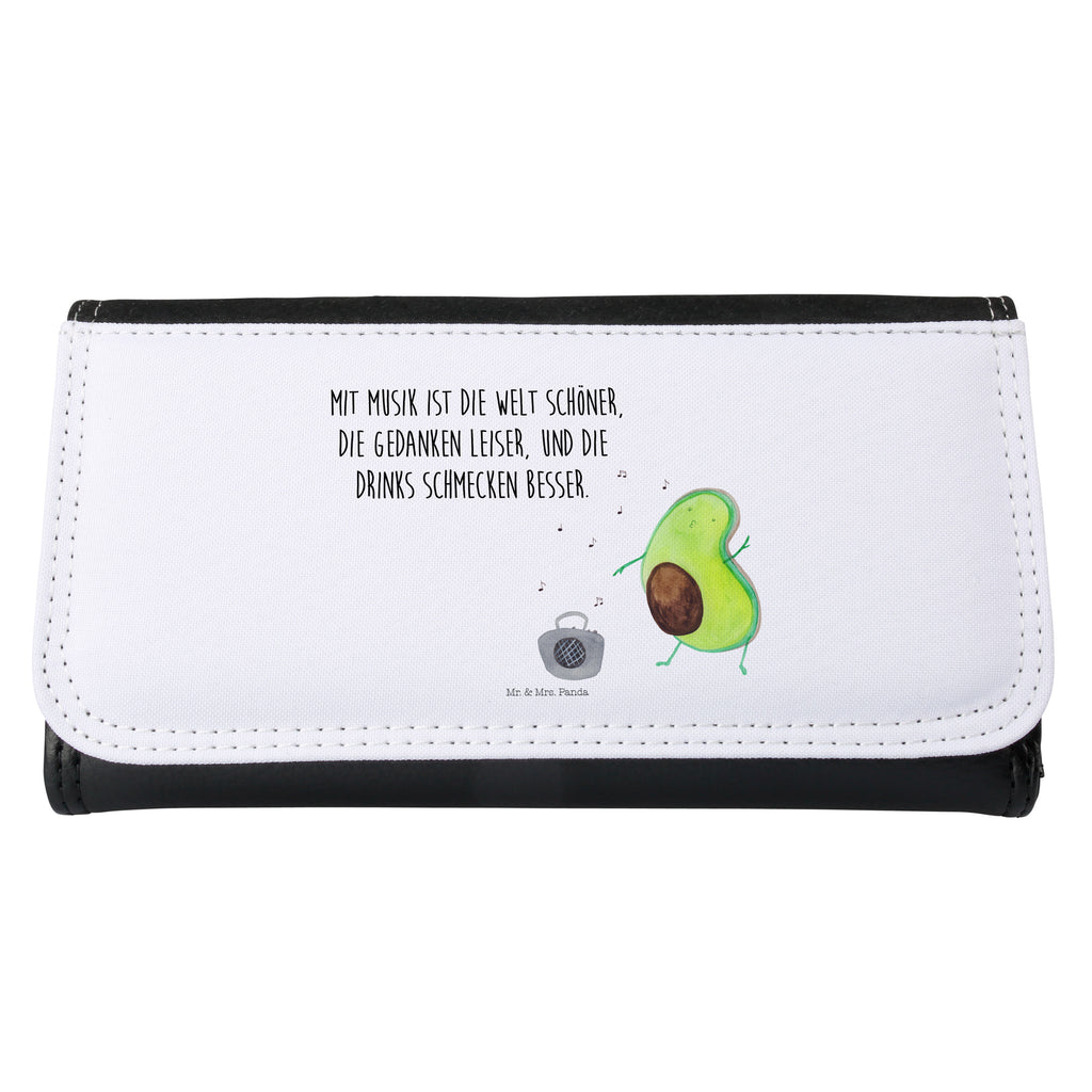 Damen Portemonnaie Avocado tanzt Portemonnaie, Portemonee, Geldbörse, Damen, Groß, XXL, Geldbeutel, Portemonnaies, Avocado, Veggie, Vegan, Gesund