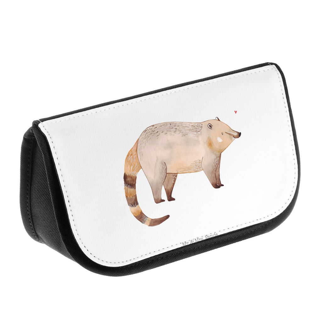 Kosmetiktasche Nasenbaer Kosmetikbeutel, Kulturtasche, Kulturbeutel, Schminktasche, Make-Up Tasche, Tiermotive, Gute Laune, lustige Sprüche, Tiere, Nasenbär, Nasenbären, Rüsselbär, Bär