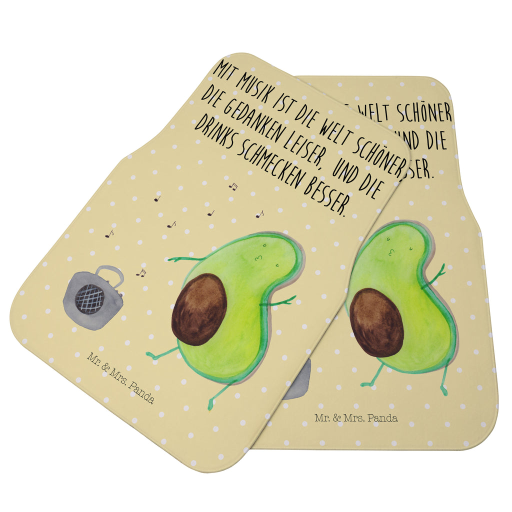 Fahrer Autofußmatte Avocado tanzt Autofußmatten, Fußmatte Auto, Fahrer, Schmutzmatte Auto, Avocado, Veggie, Vegan, Gesund